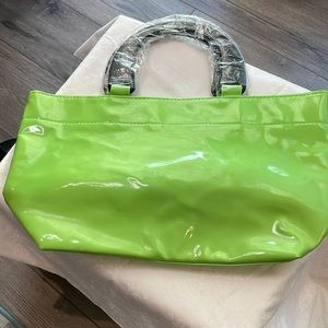 Vintage Neiman Marcus Neon Green Handbag